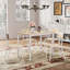 Ensemble de table de salle à manger moderne 5 pièces avec 4 chaises - parfait pour les petits espaces, facile à nettoyer-106358398-106358399-106358401