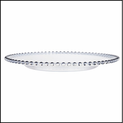 8 Pack Plastic Charger Plate, D13"