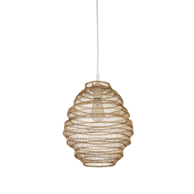 Mild Steel Traditional, Matt Gold, 32 cm H x 28 cm W x 28cm D
