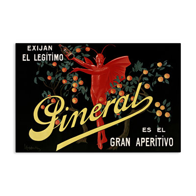 Affiche d'apéritif avec toile de personnage, design par Leonetto Cappiello