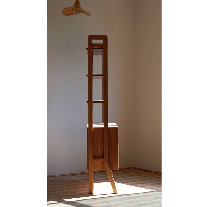 Italian style retro semi open bookcase