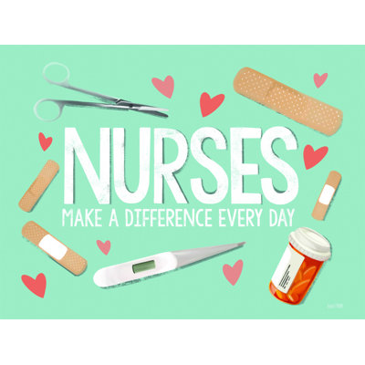 Nurses Make A Difference by House Fenway - Wrapped Canvas Print