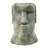 5X5.5X9" Easter Island Cement Planter