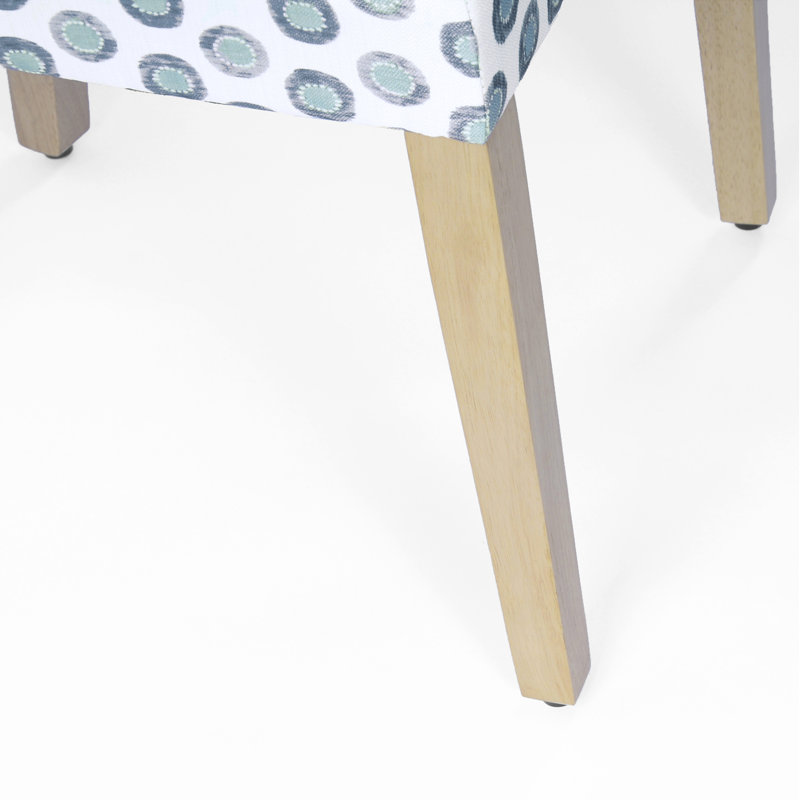 Aleka Open Back Dining Chair, Light Blue