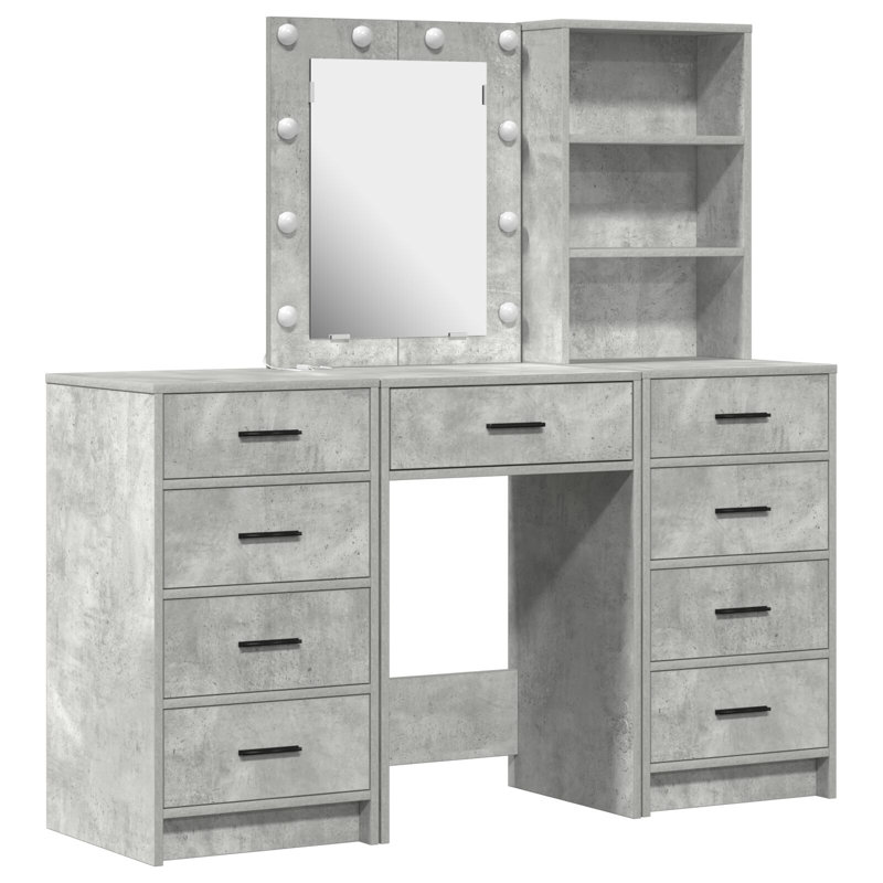40cm Sideboard, Concrete Grey