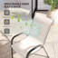 Ensemble de 2 chaises de jardin d'extérieur empilables-968999201