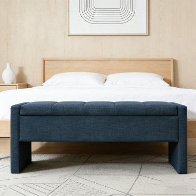 Modern Bed End Bench with Storage