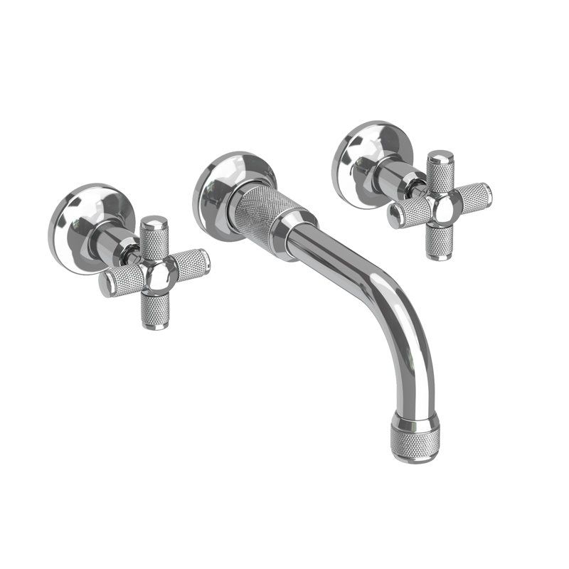 Wall Mount Lavatory Faucet, Polished Chrome