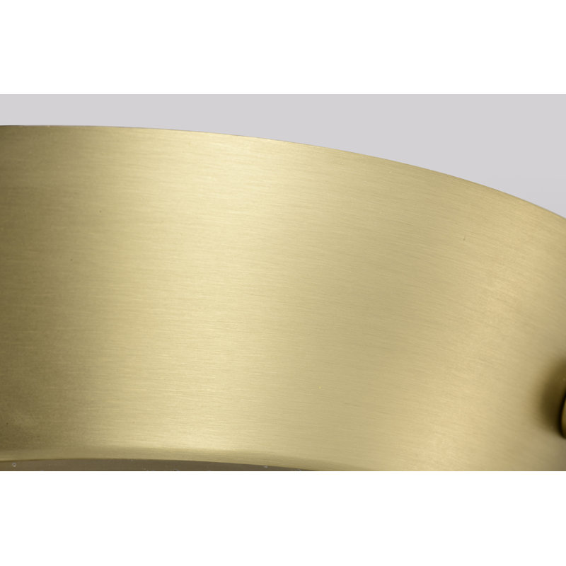 Marelys Glass Flush Mount, Vintage Brass