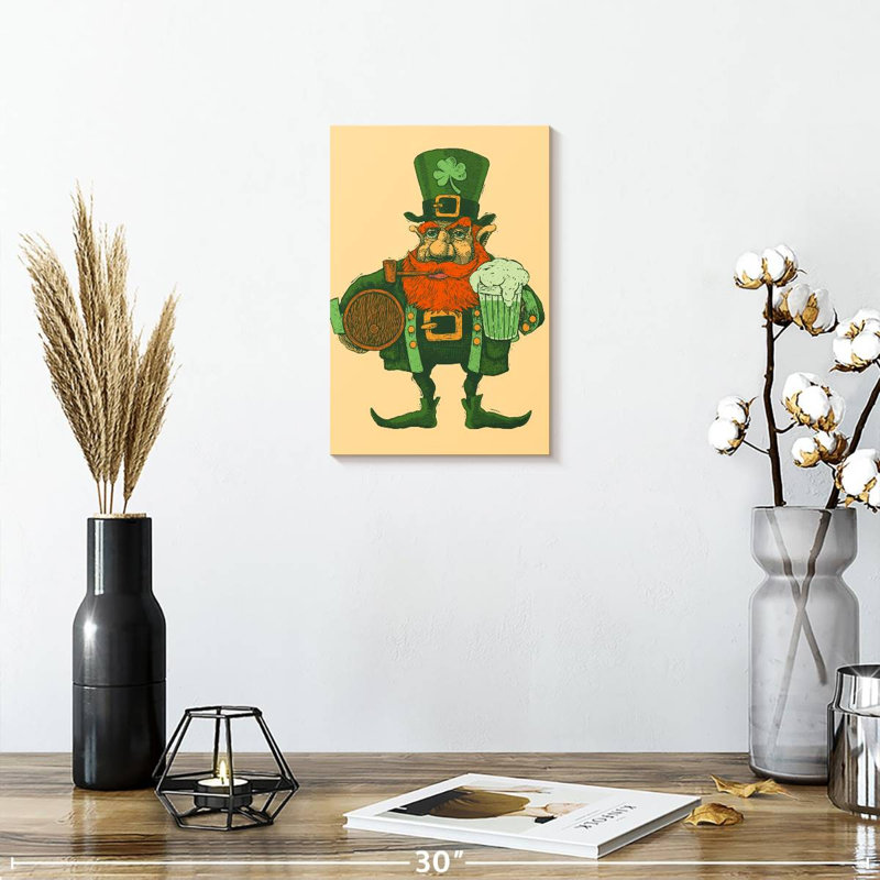 Leprechaun rétro Lelend, H 12 po x l 8 po