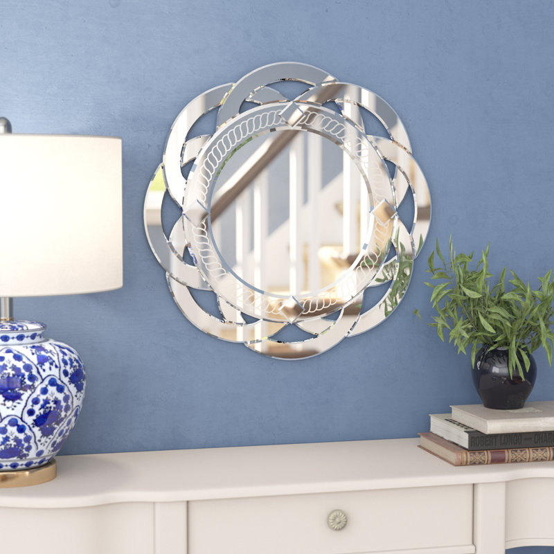 Griswalde Glass Round Mirror