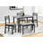 Dining Set, 5Pcs Set, 40" Rectangular, Kitchen, Small, Metal