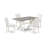 5-Piece Natural Oak Finish Solid Wood Top Dining table with 4 Chairs with Lattice Back-1663738866-1663738865-1663738878
