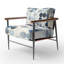 Crissom - Fauteuil rembourré d'appoint abstrait-1025243882