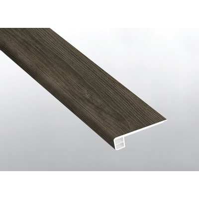 Mahone T 0,75 po x L 94 po x l 2,75 po Garniture de plancher en vinyle de luxe grand bord d'escalier affleurant