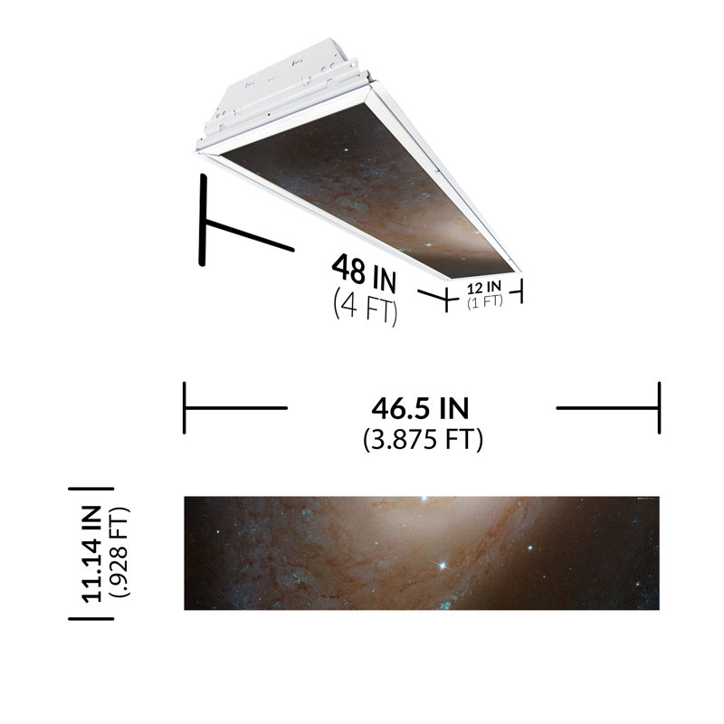 Astronomy Rectangle Fixture Component Ceiling Light