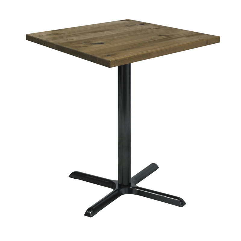 Square Wood Breakroom Table, 29" H x 36" L x 36" W, Natural Vintage