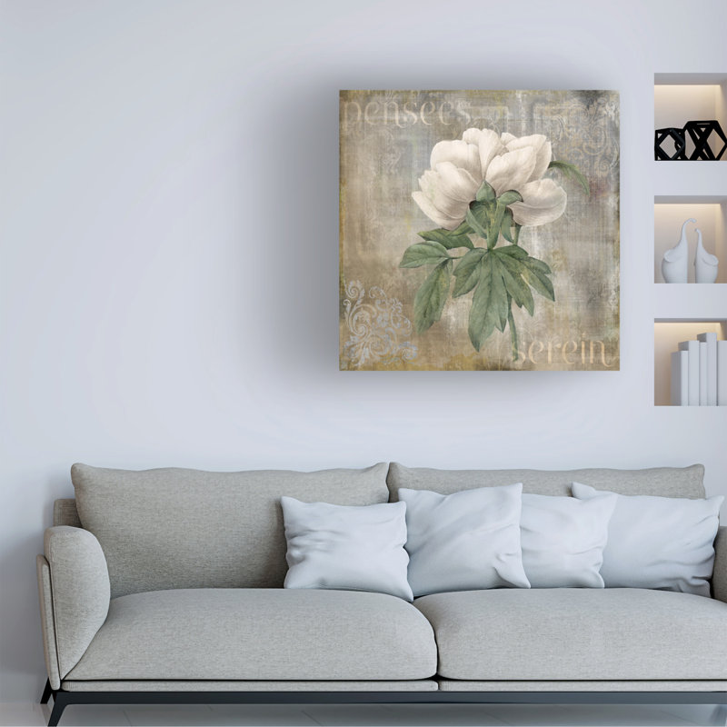 Art sur toile Sasha Pensees Serein_ALI73236, H 14 po x l 14 po