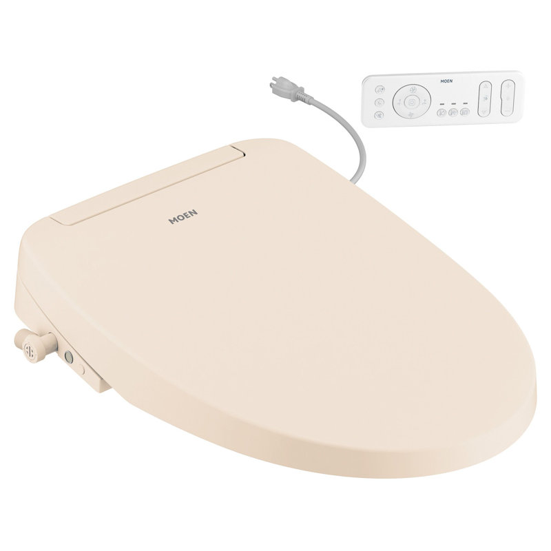 3-Series Electronic Bidet Seat with Remote Control in Biscuit