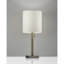Lampe de table cylindrique en métal 22 po avec abat-jour tambour Aghvan-24701503-24701502