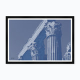 Corinthian Jupiter IV In Blue Duotone Print by Tim Klein