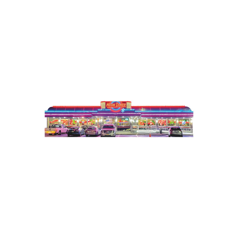 SP13526 Neon 1950's Night Diner