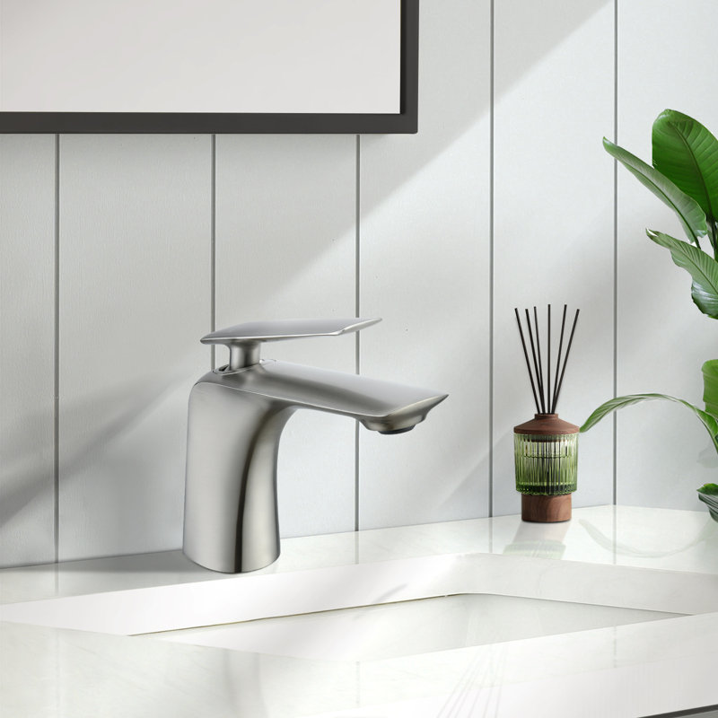 Single-Hole Bathroom Faucet, Brushed Nickel
