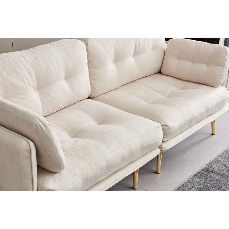 Canapé Tarlia, Velours beige