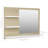Bath Mirror with Shelves Powder Room Mirror Bath Mirror Engineered Wood-735458782-724147780
