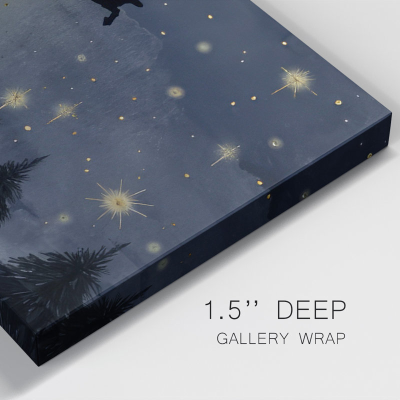 Collection Celestial Christmas - toile tendue avec châssis en D, H 12 po x l 24 po x P 1,5 po