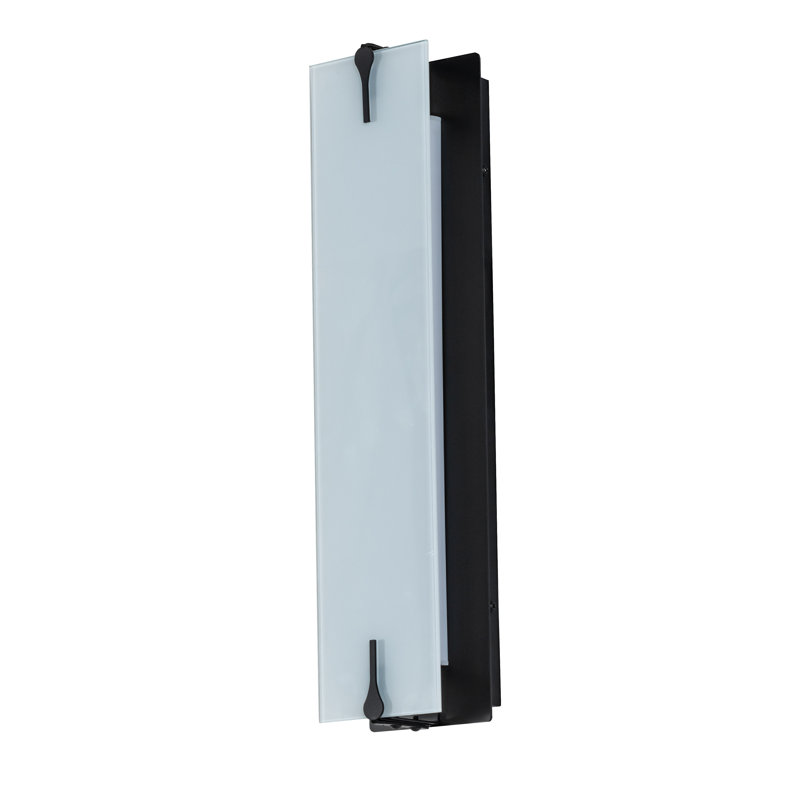 Akranes LED Flush Mounted Sconce, Flat Black