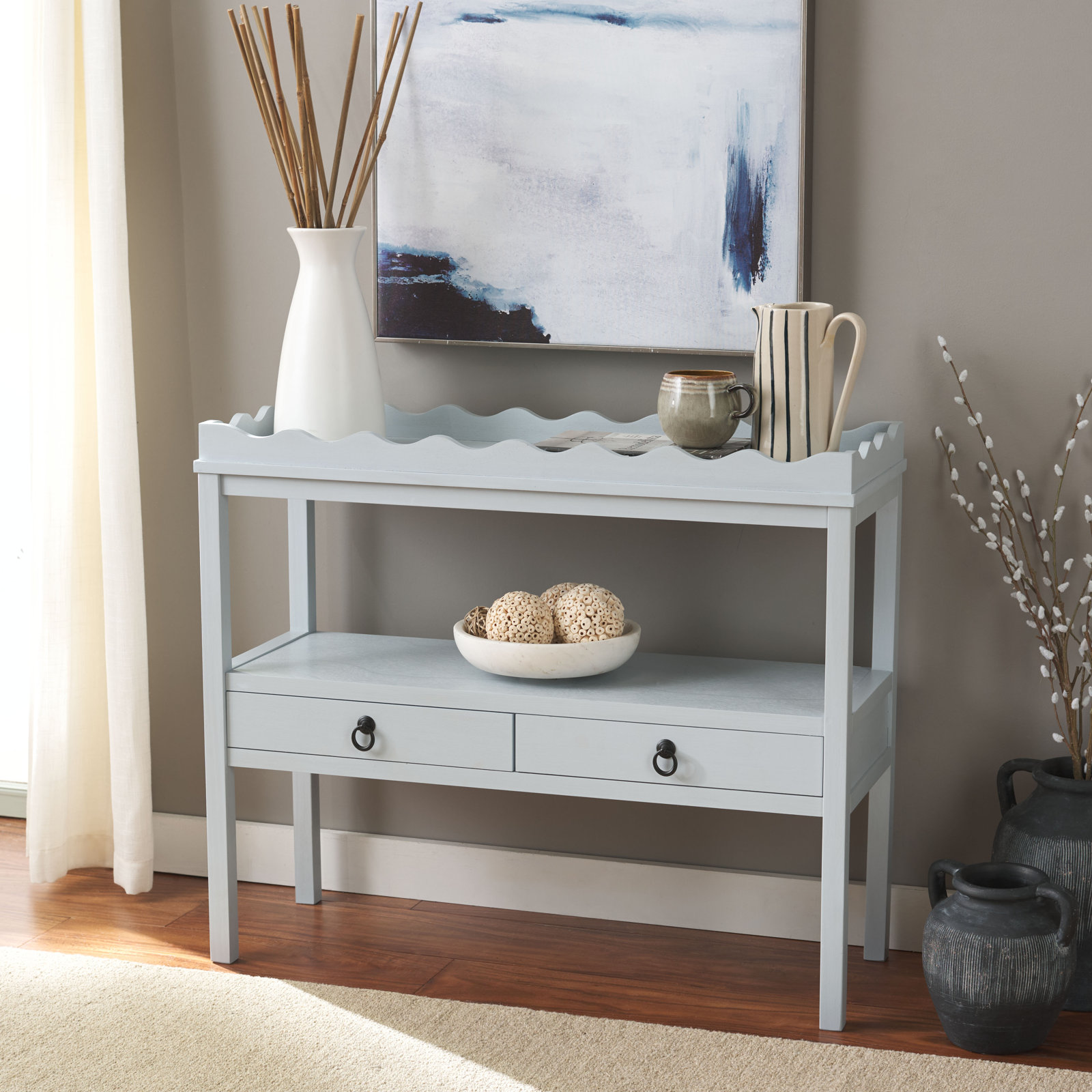 Gwenlyn 35" Console Table, Winter Sky