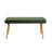 Modern 6-Piece Dining Table & Chairs Set, Atlantic Pine & White/Green | 100% Melamine Coated Particle Board, Table: 47.2 x 30.3 x 29.5 in | 4 Chairs: 18.5 x 35.4 in | Metal Frame, Linen Foam Cushions, Scandinavian Design-1897108737-1897108750-1897108747