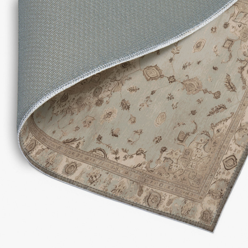 Tapis gris d'intérieur et d'extérieur Tabriz, Rectangle 4pi x 6 pi