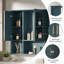 Armoire à pharmacie murale 35 po 2 en 1 avec tablettes réglables, portes à fermeture en douceur et miroir haute définition pour meuble-lavabo-589930877