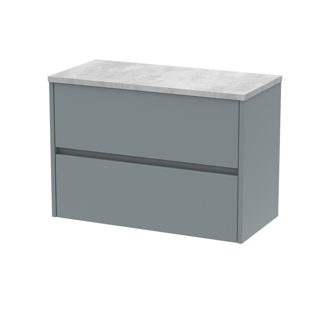 80cm Wall Mounted Single Bathroom Vanity Base Only