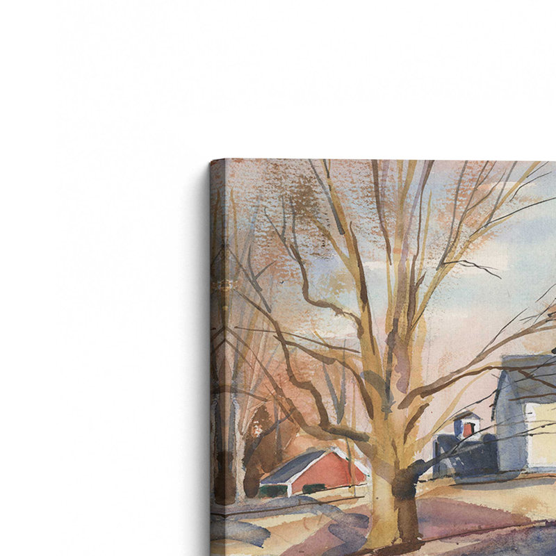 «Tree Shadows» par Stephen Calcasola, reproduction d'art sur toile, H 18 po x l 24 po, Toile tendue, Ne s’applique pas