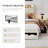 Bed Frame with Headboard, Farmhouses Platform Bed Frame with 3 Storage Drawers and USB Port for Home, Hotel, Guesthouse-1206932785-1206932789