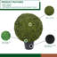 Boule de buis artificielle verte-27195551