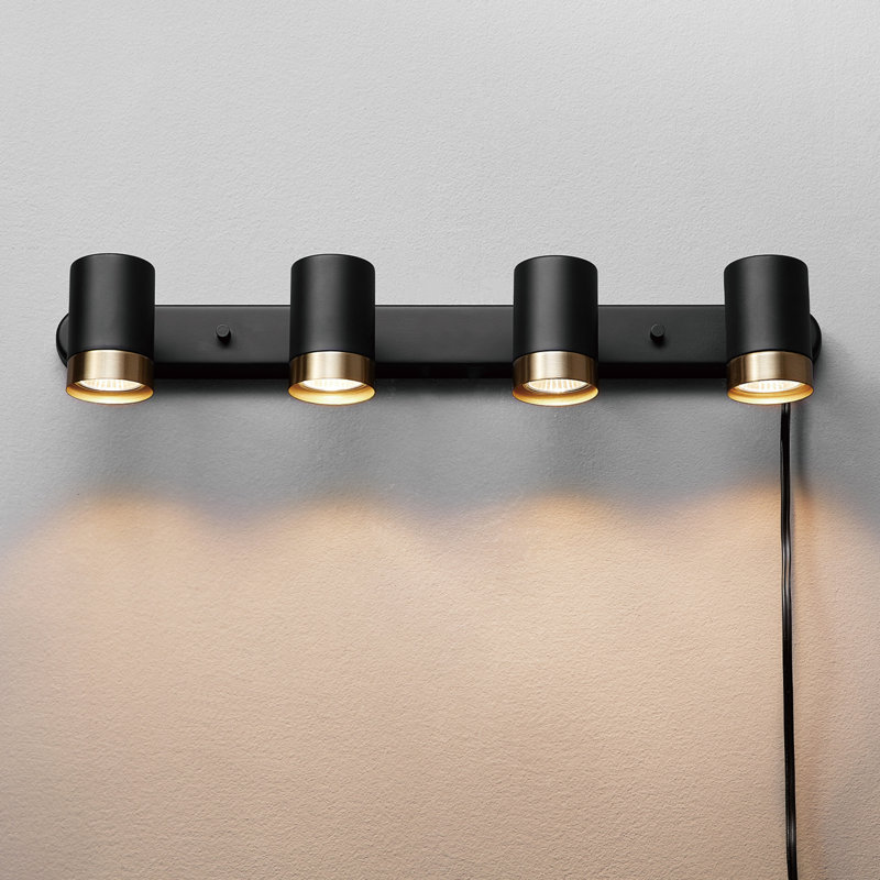 22.25'' 4 -Light Fixed Track Track Kit with Adjustable Head
