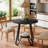 31.5" Round Dining Table With Double Shelves-1251721329