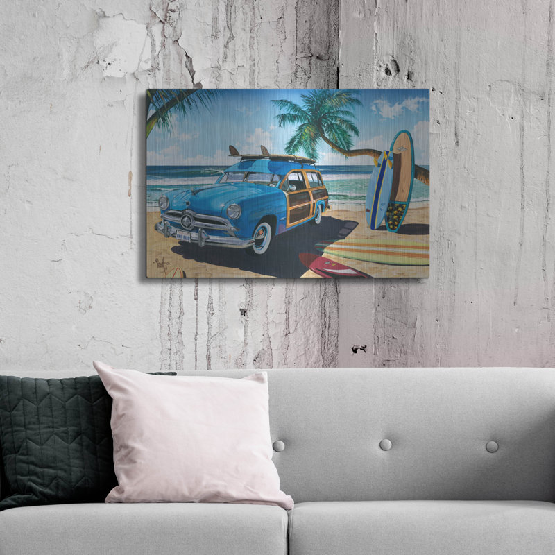 Art mural en métal Red Barrel Studio «Old Friends» par Scott Westmoreland, H 24 po x l 36 po