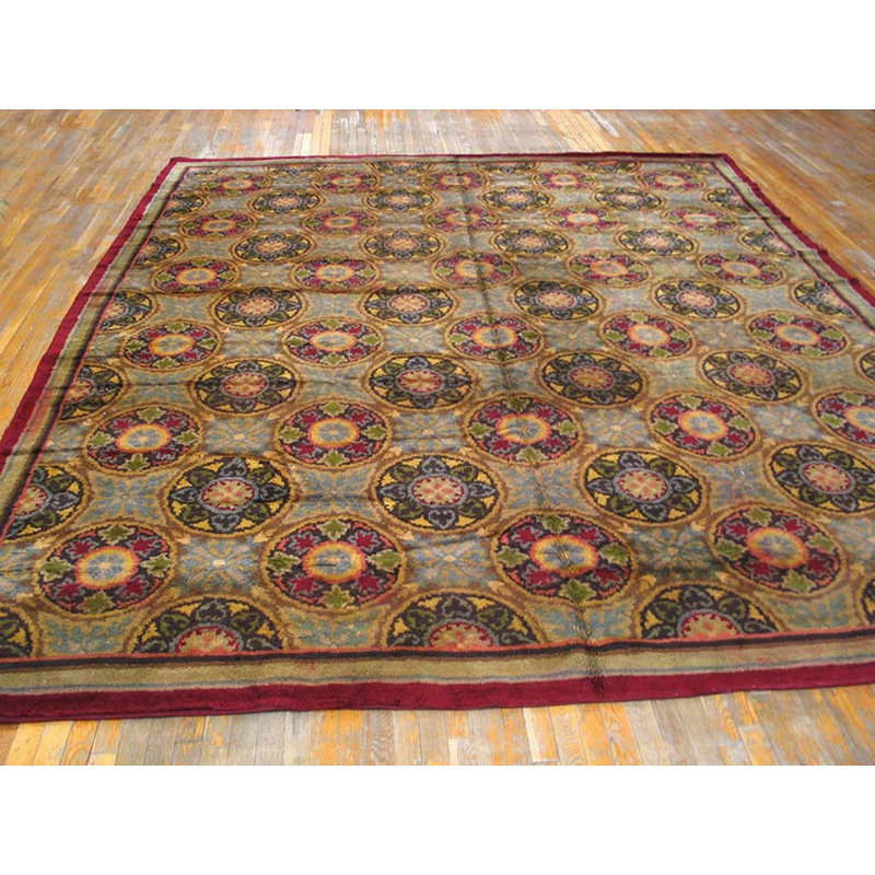 Antique Savonnerie Spanish Knotted Rug