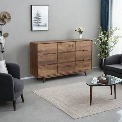Armoire d'entrée moderne en noyer noir