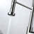 Brushed Nickel Sink Faucet With Pull Down Feature - Single Handle Control, 360 Degree Spout Turn, Metal Material Construction For Superior Quality Option Operation, Rotation, Longevity