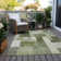 Machine Washable Indoor/Outdoor Cicel ACN1190 Sage Rug
