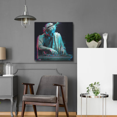  'Euterpe Muse Of Music And Lyric Poetry' by Ann Klee Metal Wall Art, 24" x 24"