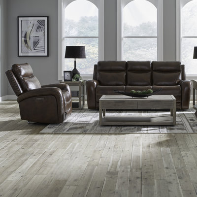 Britaney Zero Gravity Power Sofa & Swivel Glide Recliner Set