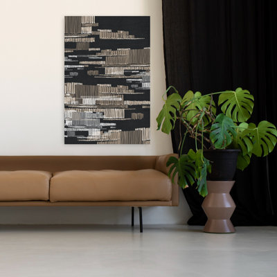 Rythmes linéaires dans des tons neutres, art géométrique abstrait, architecture urbaine moderne