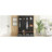 Farmhouse 59"W Wide Hall Tree With 8 Hooks, Practical Entryway Bench With Open Compartments, 76.7"H Modern 3-In-1 Wooden Style Coat And Shoe Rack For Mudroom, Living Room